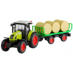 Traktor s prívesom so senom 37,5 cm, svetlo + zvuk